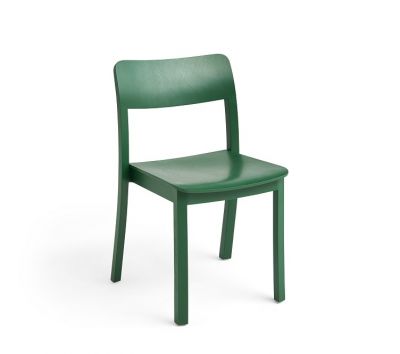 Grüner Pastis Chair Stuhl von Hay, ein moderner Holzstuhl für Esszimmer und Küche.